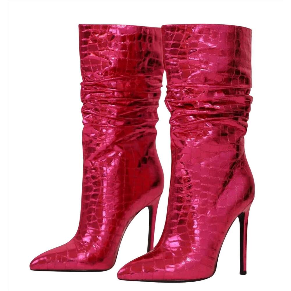 NEW ALLISON AVERY women's 90210 boots in pink